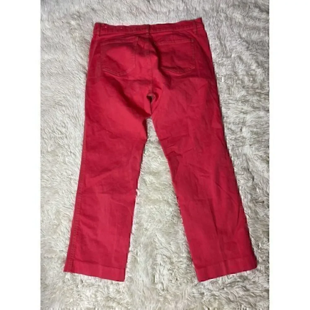 EUC Peach Ann Taylor LOFT Straight Crop Jeans Size 27/5